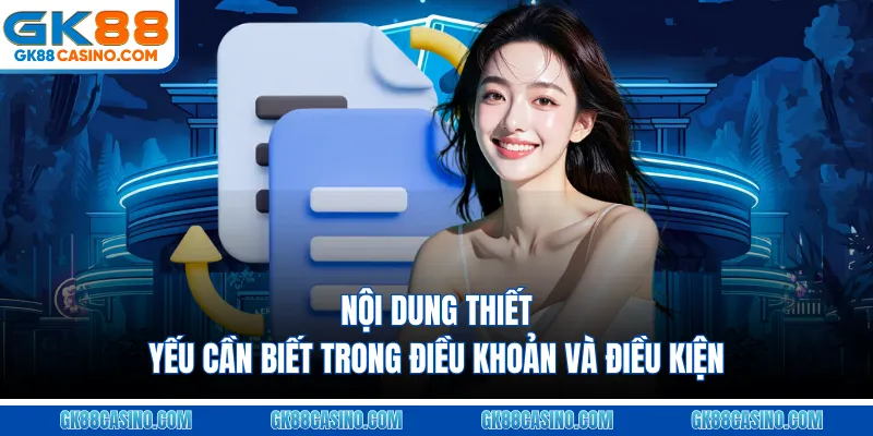 Nội dung thiết yếu cần biết trong điều khoản và điều kiện